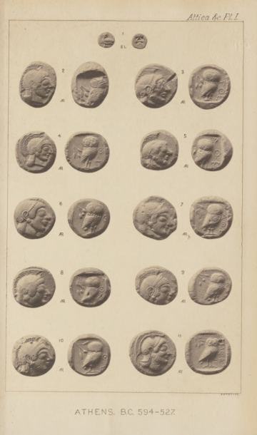 A Catalogue of the Greek Coins in the British Museum: Attica, Megaris, Aegina — plate p.5