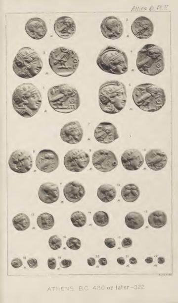 A Catalogue of the Greek Coins in the British Museum: Attica, Megaris, Aegina — plate p.13