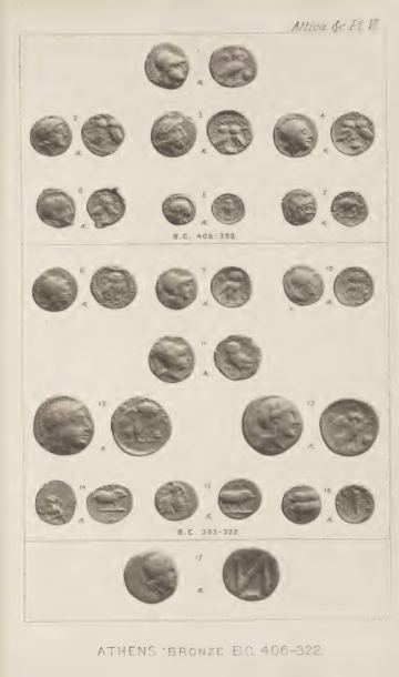 A Catalogue of the Greek Coins in the British Museum: Attica, Megaris, Aegina — plate p.15