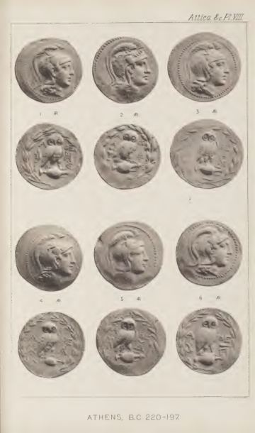 A Catalogue of the Greek Coins in the British Museum: Attica, Megaris, Aegina — plate p.19