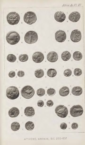 A Catalogue of the Greek Coins in the British Museum: Attica, Megaris, Aegina — plate p.33