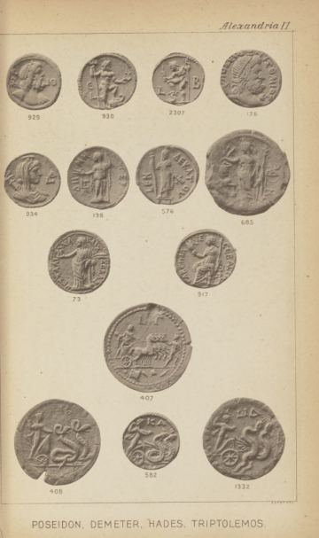 A Catalogue of the Greek Coins in the British Museum: Alexandria and the Nomes — plate p.7