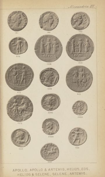A Catalogue of the Greek Coins in the British Museum: Alexandria and the Nomes — plate p.9