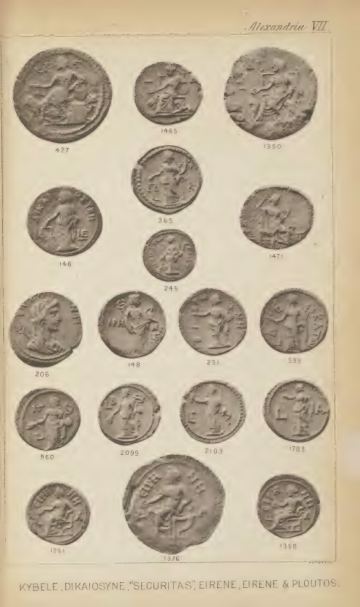 A Catalogue of the Greek Coins in the British Museum: Alexandria and the Nomes — plate p.17