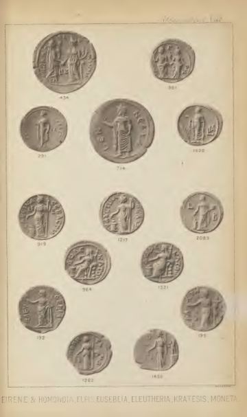 A Catalogue of the Greek Coins in the British Museum: Alexandria and the Nomes — plate p.19