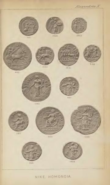 A Catalogue of the Greek Coins in the British Museum: Alexandria and the Nomes — plate p.23