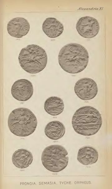 A Catalogue of the Greek Coins in the British Museum: Alexandria and the Nomes — plate p.25