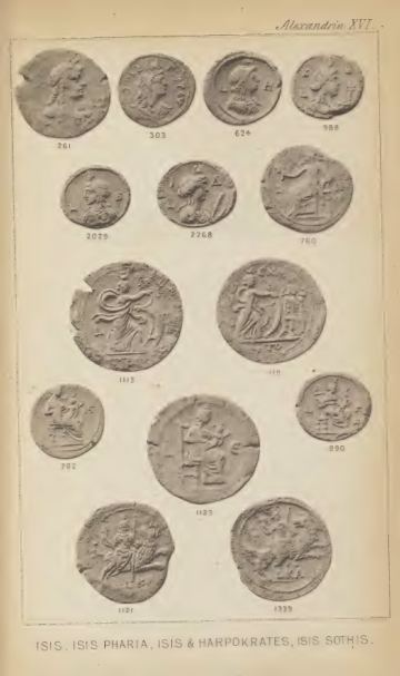 A Catalogue of the Greek Coins in the British Museum: Alexandria and the Nomes — plate p.35