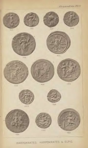 A Catalogue of the Greek Coins in the British Museum: Alexandria and the Nomes — plate p.37