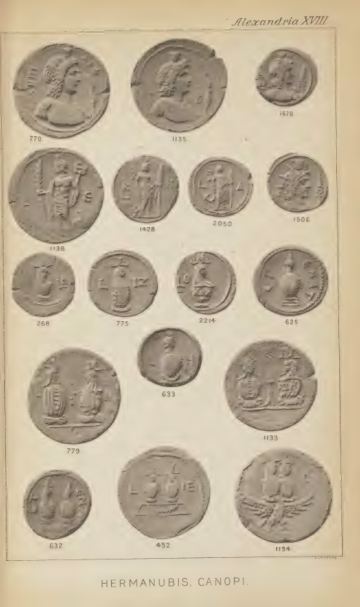 A Catalogue of the Greek Coins in the British Museum: Alexandria and the Nomes — plate p.39