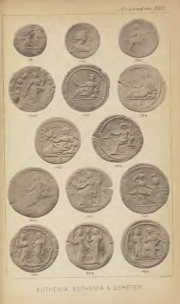 A Catalogue of the Greek Coins in the British Museum: Alexandria and the Nomes — plate p.47