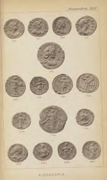 A Catalogue of the Greek Coins in the British Museum: Alexandria and the Nomes — plate p.51
