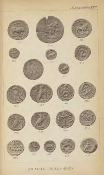 A Catalogue of the Greek Coins in the British Museum: Alexandria and the Nomes — plate p.53