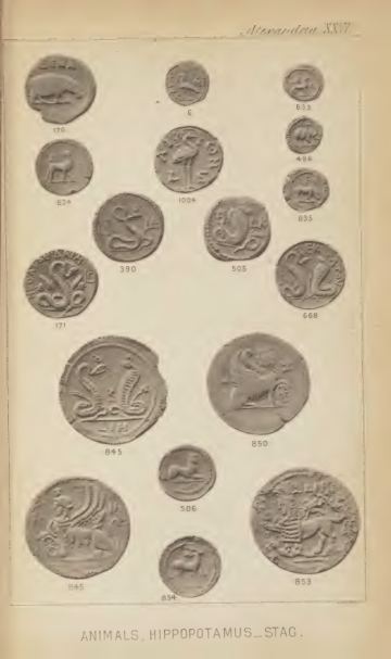 A Catalogue of the Greek Coins in the British Museum: Alexandria and the Nomes — plate p.55