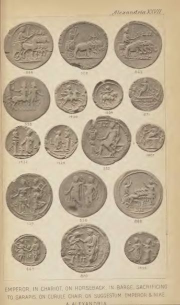 A Catalogue of the Greek Coins in the British Museum: Alexandria and the Nomes — plate p.57