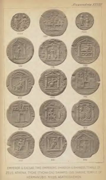 A Catalogue of the Greek Coins in the British Museum: Alexandria and the Nomes — plate p.59