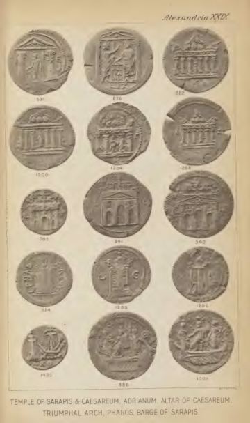 A Catalogue of the Greek Coins in the British Museum: Alexandria and the Nomes — plate p.61