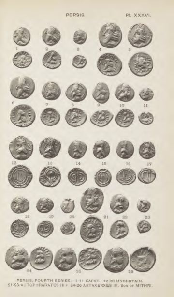 A Catalogue of the Greek Coins in the British Museum: Arabia, Mesopotamia, and Persia — plate p.75