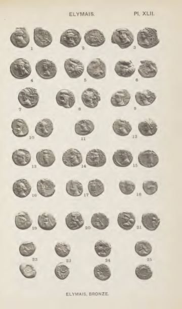 A Catalogue of the Greek Coins in the British Museum: Arabia, Mesopotamia, and Persia — plate p.87
