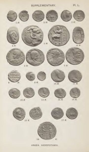 A Catalogue of the Greek Coins in the British Museum: Arabia, Mesopotamia, and Persia — plate p.103