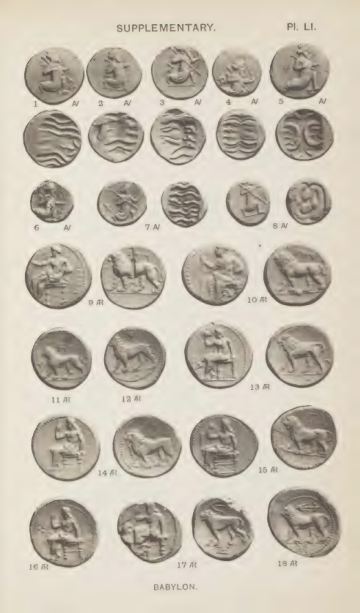 A Catalogue of the Greek Coins in the British Museum: Arabia, Mesopotamia, and Persia — plate p.105