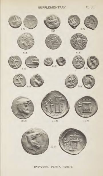 A Catalogue of the Greek Coins in the British Museum: Arabia, Mesopotamia, and Persia — plate p.107